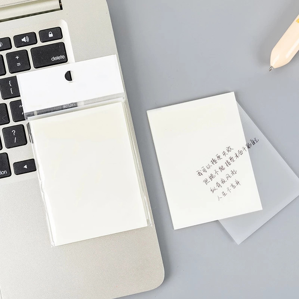 Set 50 giấy dán ghi chú kiểu trong suốt tiện lợi đa năng
