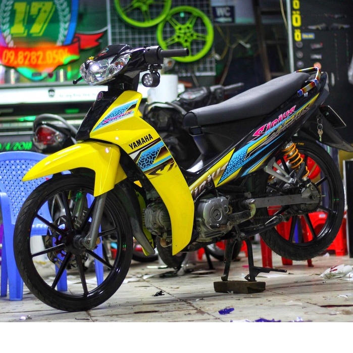 Tem Rời Sirius 110 Vàng Đen - Tem Chuẩn Hình