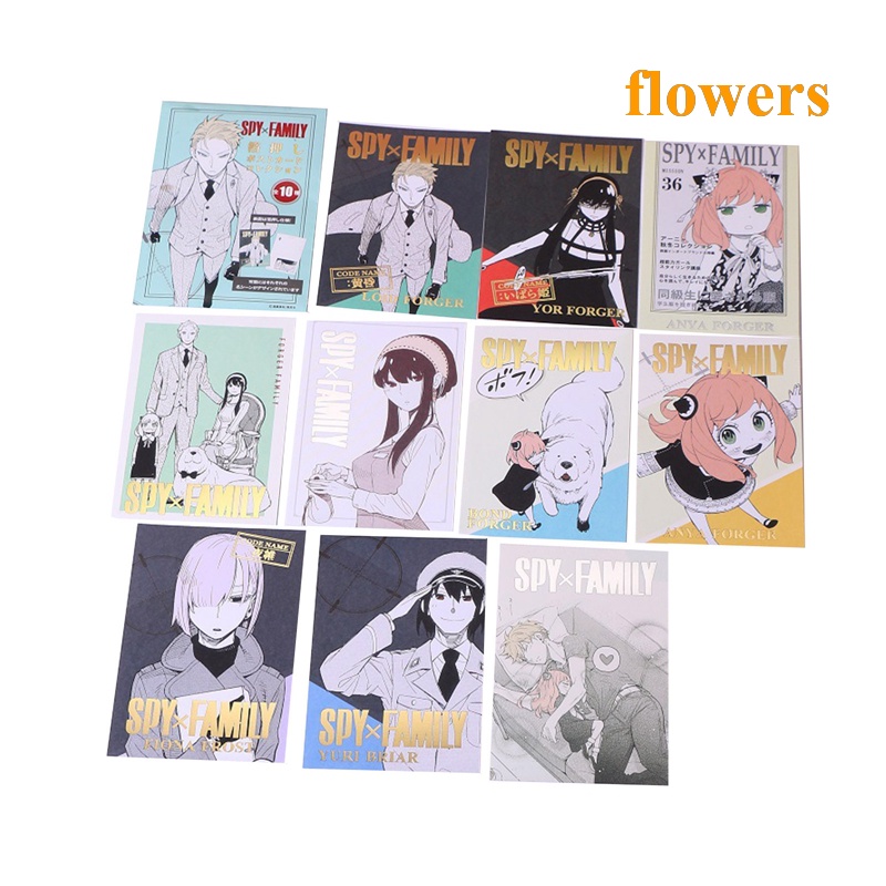 Set 10 Tấm Thẻ Hình SPY×FAMILY Độc Đáo