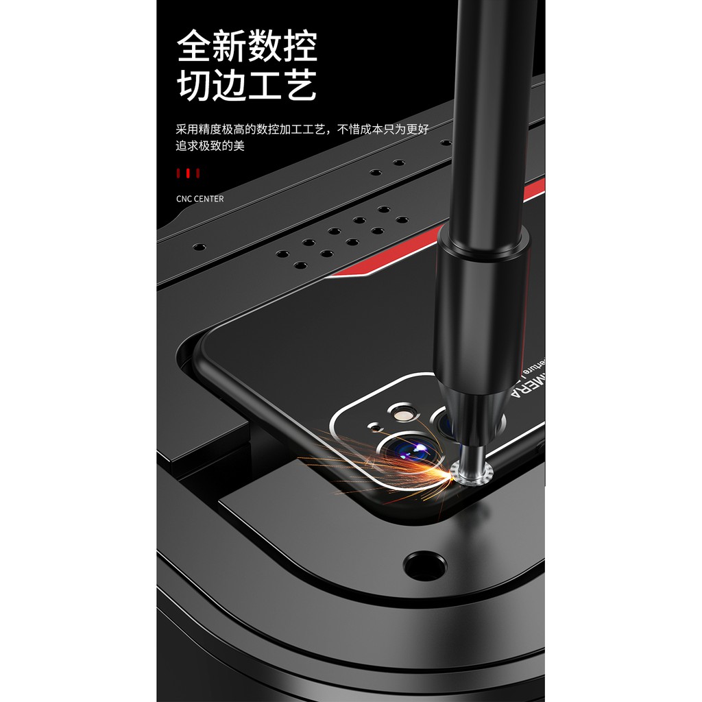 Ốp điện thoại vỏ nhôm chống va đập viền silicon mềm cho iPhone 11 Pro Max X XS XR 8 7 6 6S Plus SE 2020