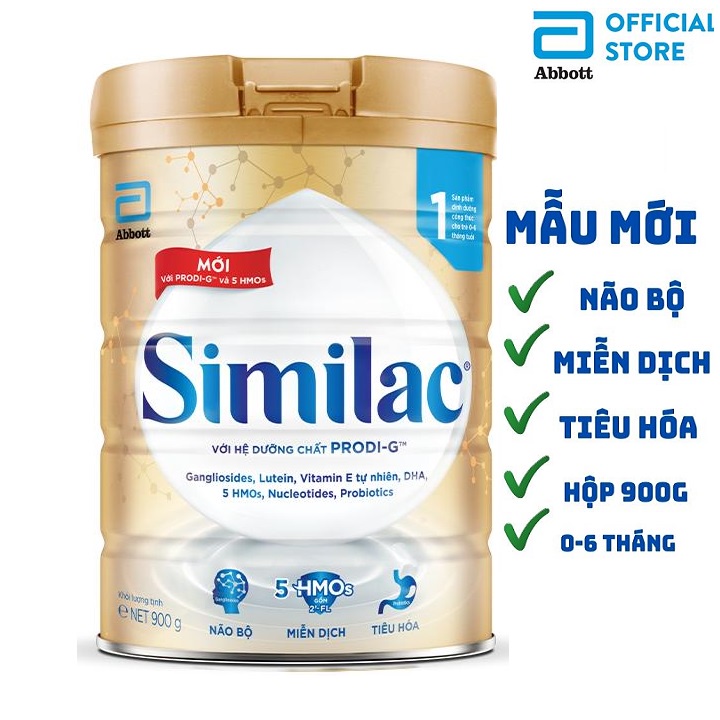 [Mẫu mới] Sữa Bột abbott similac 1/2/3/4 900g [Date mới nhất]