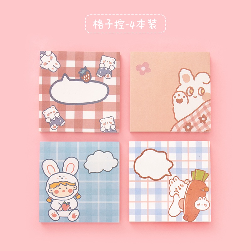 Sổ giấy dán ghi chú RUIXIANG in hoạt hình màu gradient sáng tạo