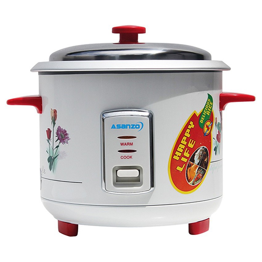 Nồi cơm điện nắp rời 1.2 Lít ASANZO RC-12WR Tiện ích, nhanh chóng, an toàn - HÀNG CHÍNH HÃNG BẢO HÀNH 12 THÁNG