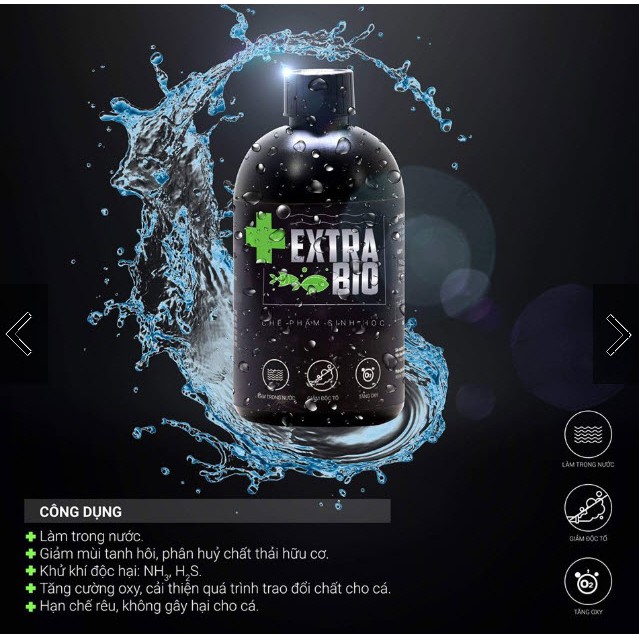 Vi Sinh EXTRABIO cho Cá Cảnh 250ml