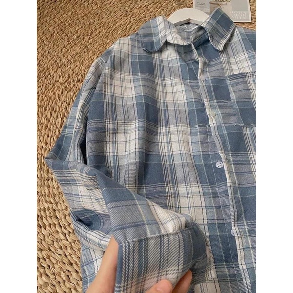Áo sơ mi kẻ thụng màu siêu đẹp | BigBuy360 - bigbuy360.vn