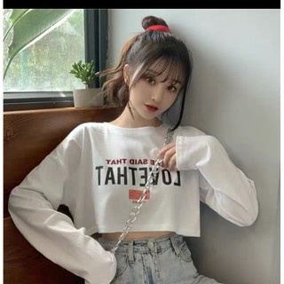 Áo crt dài tay love.that , chất da cá dày , dày mịn  59
