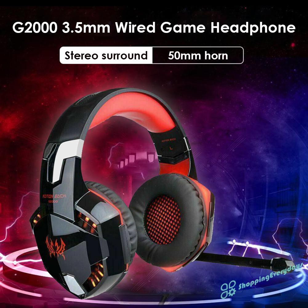 Tai Nghe Chơi Game Có Dây 3.5mm Sv G2000