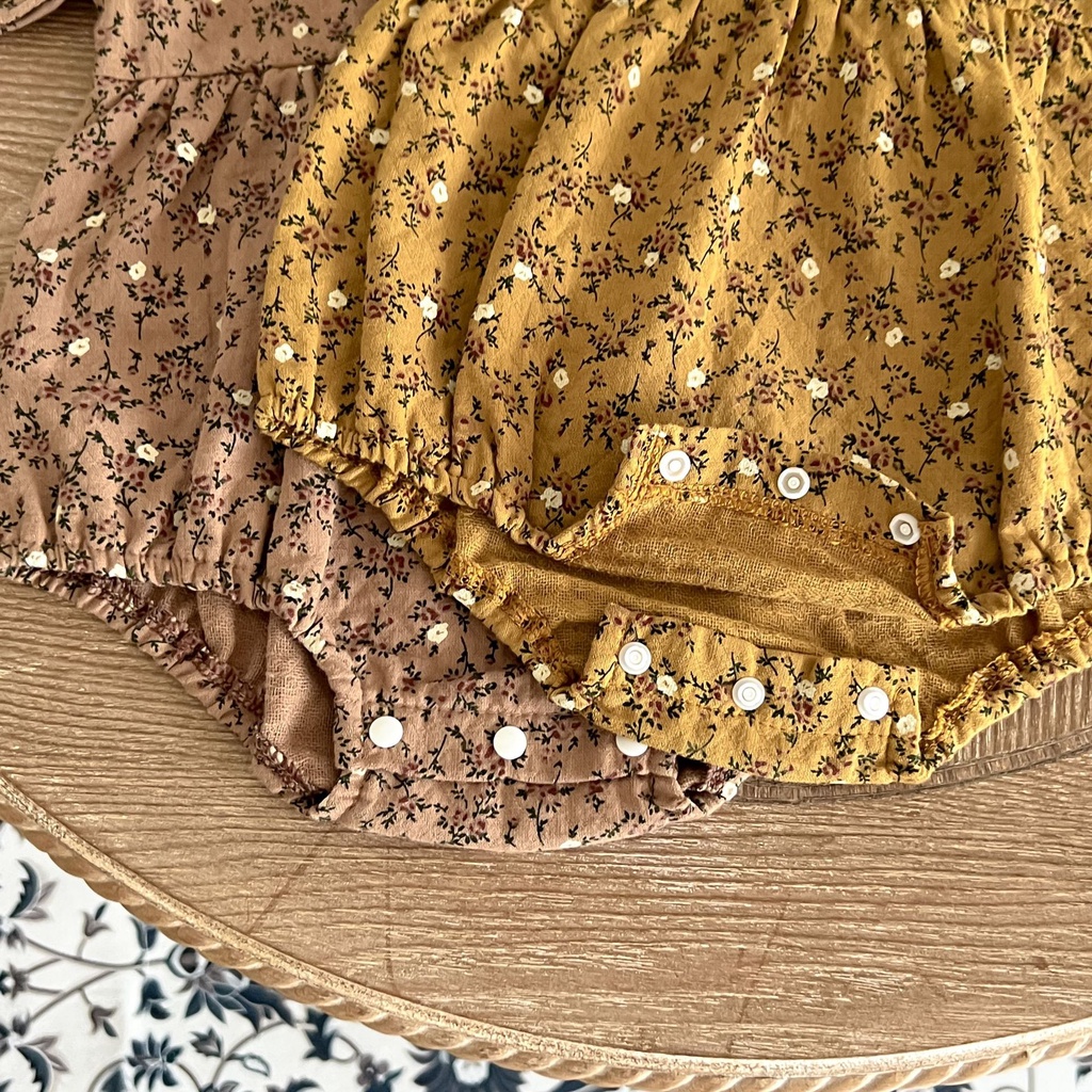 Bộ Áo Liền Quần Tay Dài Bằng Cotton Thêu Hoa Phong Cách Hàn Quốc Thời Trang Mùa Xuân Xinh Xắn Cho Bé Gái