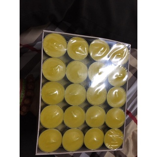 Nến sáp viên tealight 100 viên màu vàng sỉ lẻ nến sạch cháy 3,5h -> 4h không mùi không độc hàng cao cấp