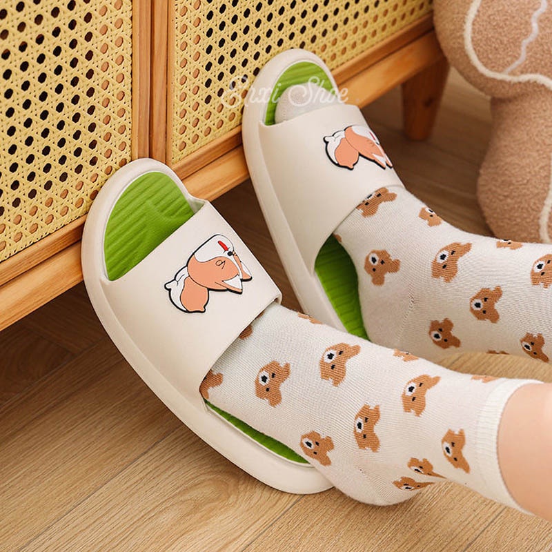 Dép Đi Trong Nhà Họa Tiết Hoạt Hình Thời Trang Mùa Hè Cho Nữ