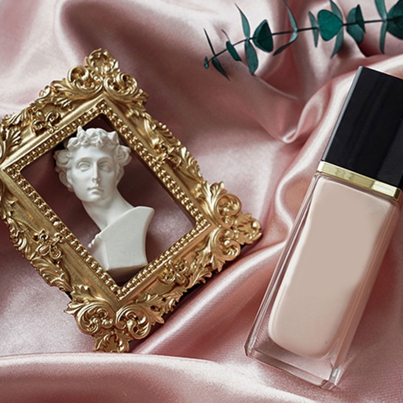 Khung Ảnh Trang Trí Móng Tay Nghệ Thuật Màu Vàng Đồng Phong Cách Retro