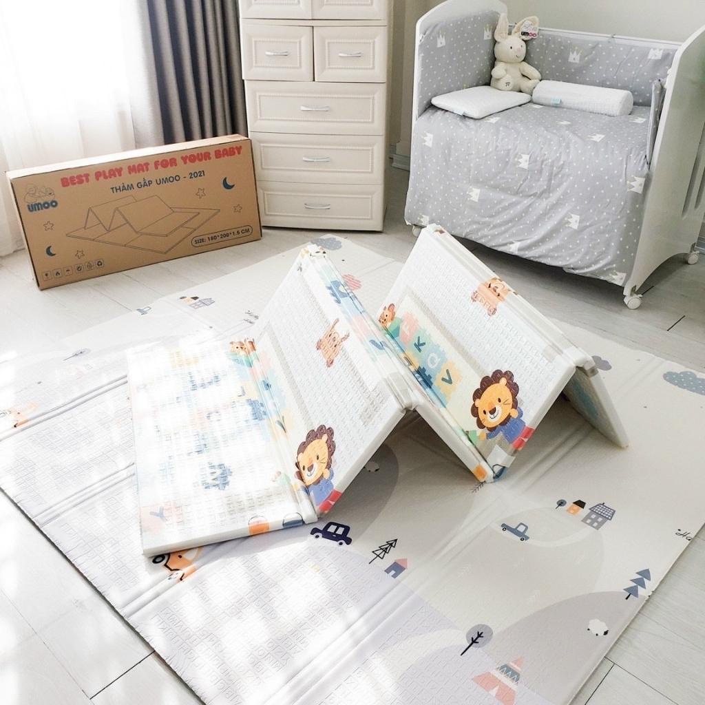 Thảm gấp gọn chống thấm Umoo mẫu mới 2021 - Chính hãng cao cấp - Seed Baby