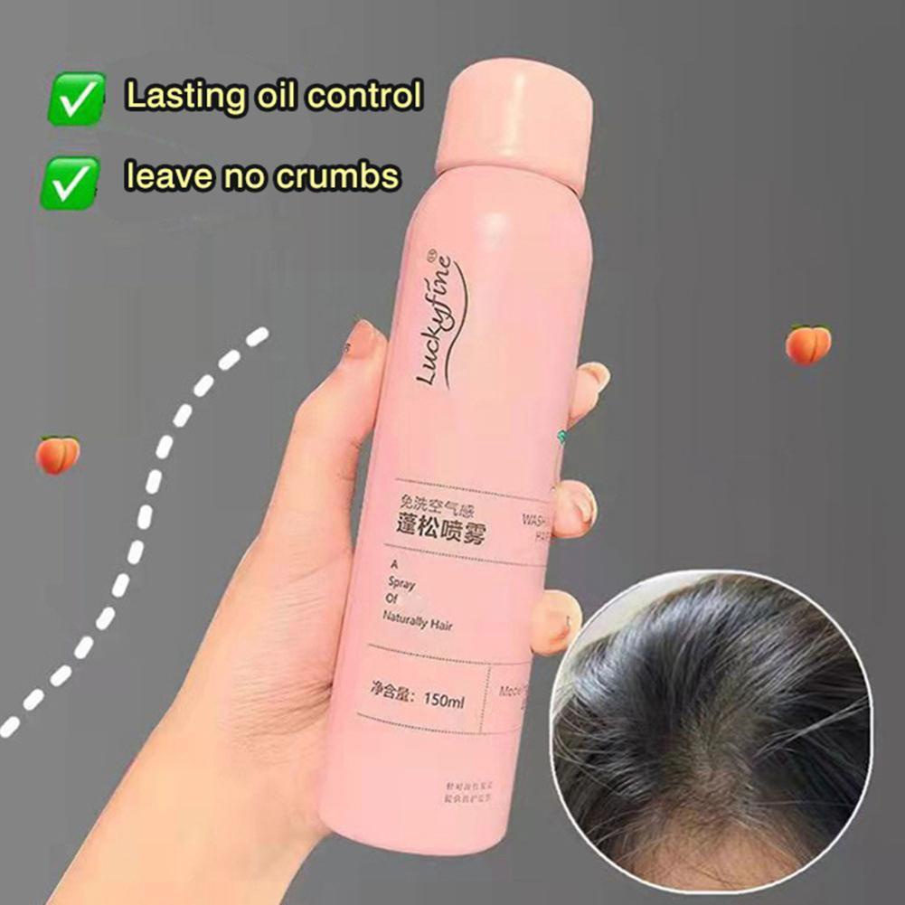 Dầu Gội Khô Dạng Xịt 15 Giây, Làm Tóc ói, Không Dính Ly Khi Gội Đầu, Không cần Tẩy Rửa.