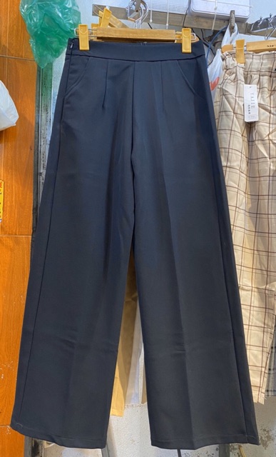 Quần vải ống xuông khoá cạnh -cạp cao mã 1006 | BigBuy360 - bigbuy360.vn