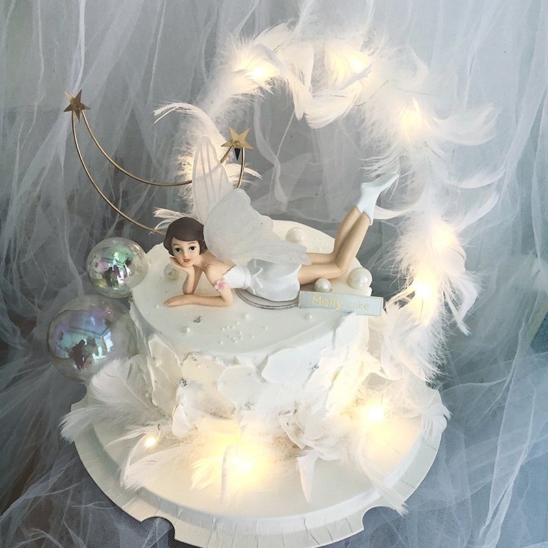 Cây CắM Trang Trí BáNh Kem HìNh Cô Tiên