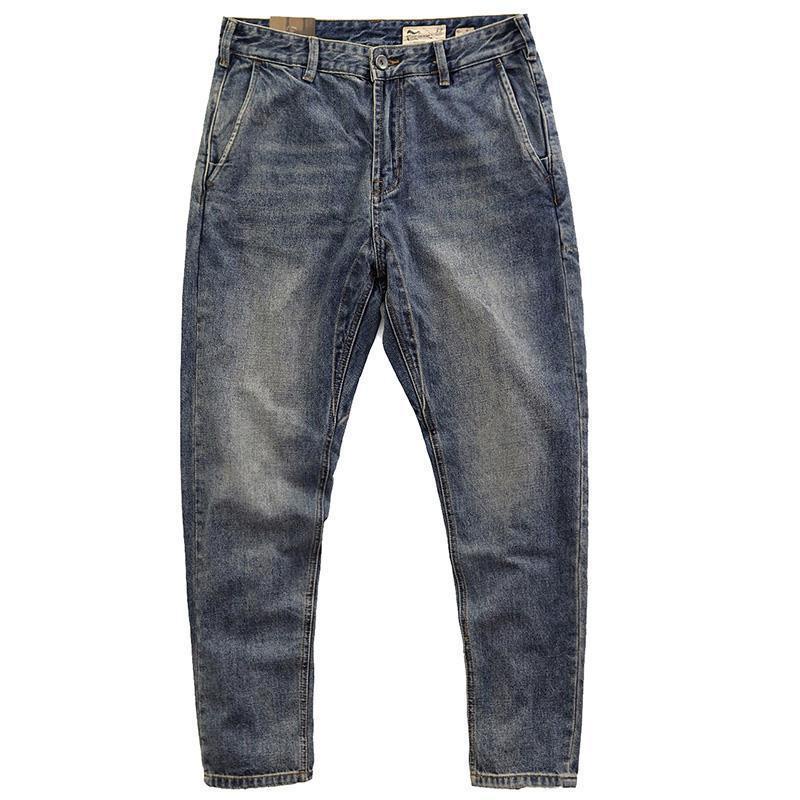 Quần Jeans Dài Phong Cách Retro Thời Trang Cho Nam