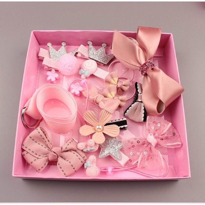 Hộp buộc tóc cho bé gái (full box)