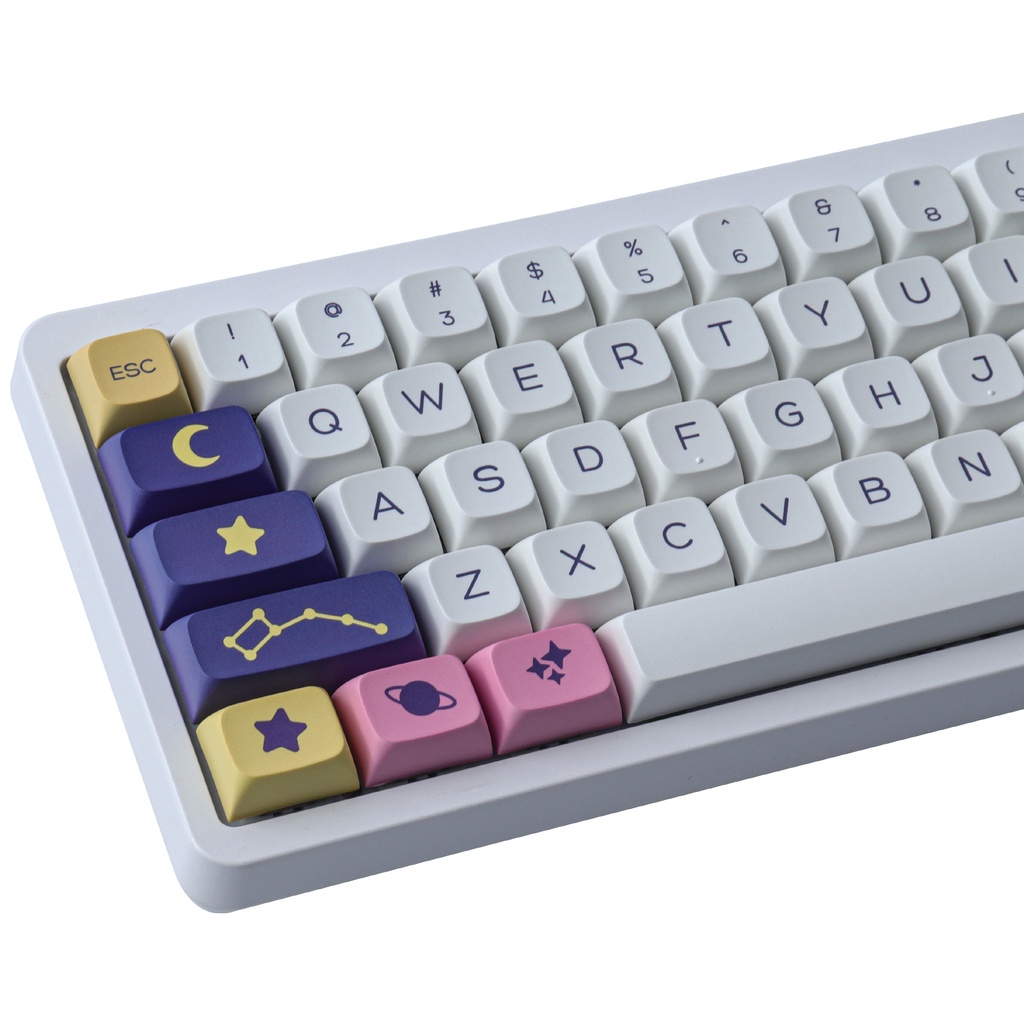 GMK Astrology Keycaps 133 Phím PBT Dye-Thăng hoa Keycaps XDA Hồ sơ Nhật Bản Keycaps cho Cherry Gateron MX Công tắc Bàn phím cơ học