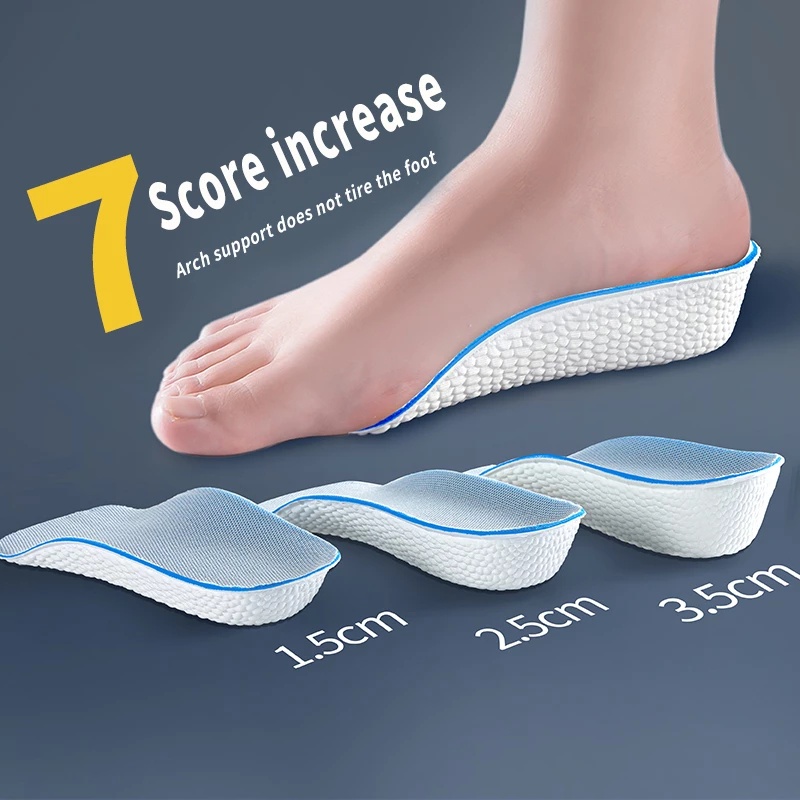 Cặp miếng lót giày mềm mại cao cấp thoải mái thoáng khí giảm sốc có độ co giãn cao