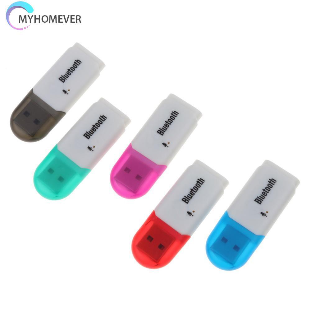 myhomever Bluetooth 5.0 Mini USB Wireless Adapter Audio Stereo Receiver Car Kit w/Mic