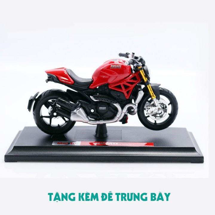 XE MÔ HÌNH - MOTO Siêu xe Ducati Monster 1200 - MAISTO tỷ lệ 1:18