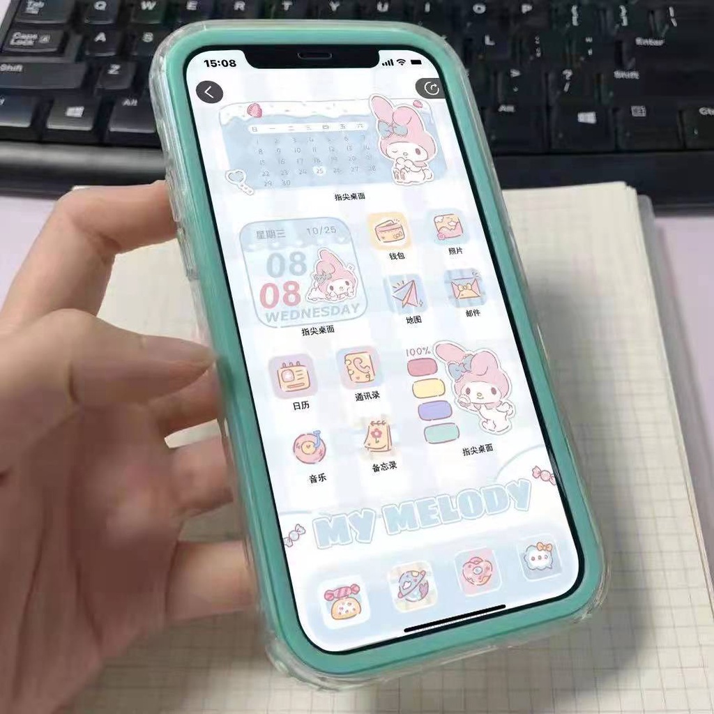 Ốp điện Thoại Trong Suốt Chống Sốc 3 Trong 1 Màu Sắc Thời Trang Cho Compatible for IPhone 13 pro 12 11 pro X XR XS 6 6S 7 8 Plus SE 2020
