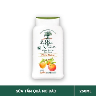 Sữa tắm chiết xuất quả mơ đào le petit olivier 250ml