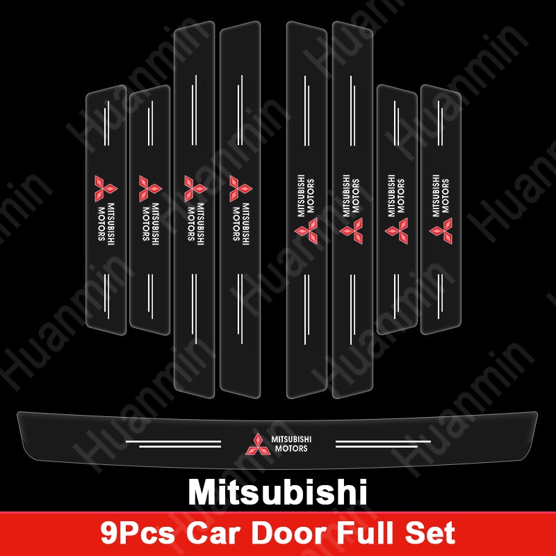 Bộ 9 miếng dán trong suốt chống trầy chuyên dùng cho cửa xe hơi Mitsubishi Outlander Lancer Xpander (có bán lẻ)