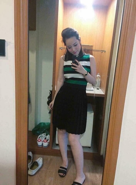 CHÂN VÁY XẾP LY THÁI