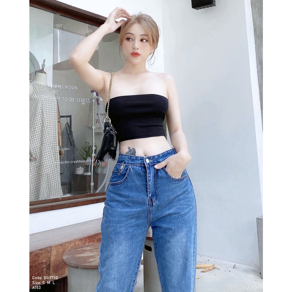 Quần Baggy Nữ Lưng Cao Fofm Đứng Dễ Phối Đồ