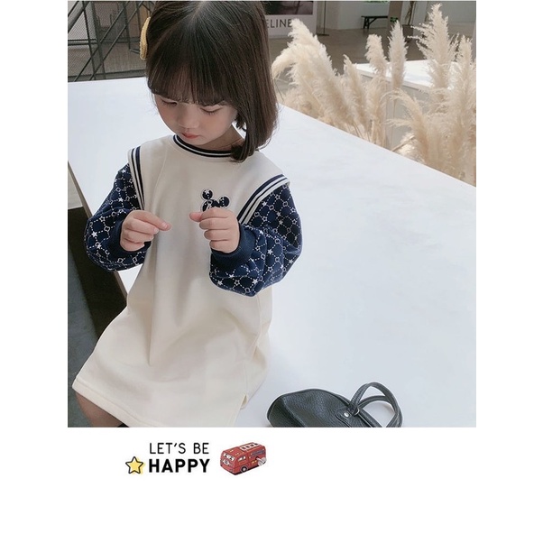 Đầm len dài tay thời trang cho bé gái