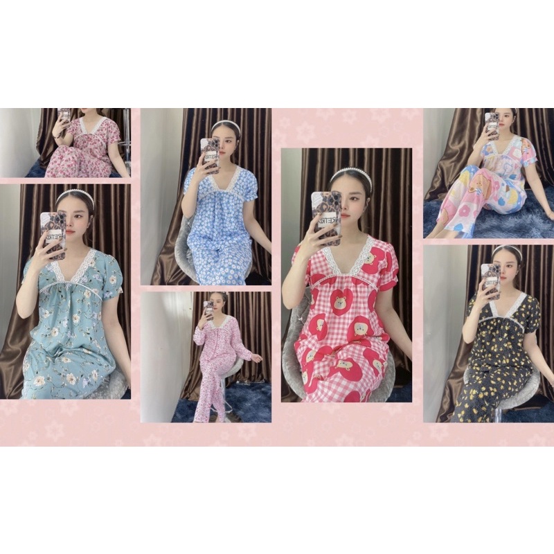 Đồ bộ tole - Đồ bộ lanh tay ngắn quần dài