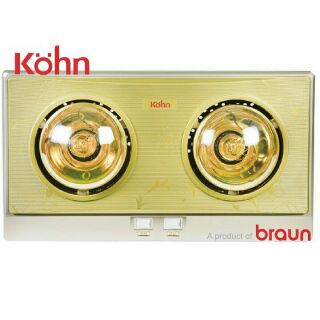 Đèn sưởi nhà tắm braun kohn 2 bóng kn02g