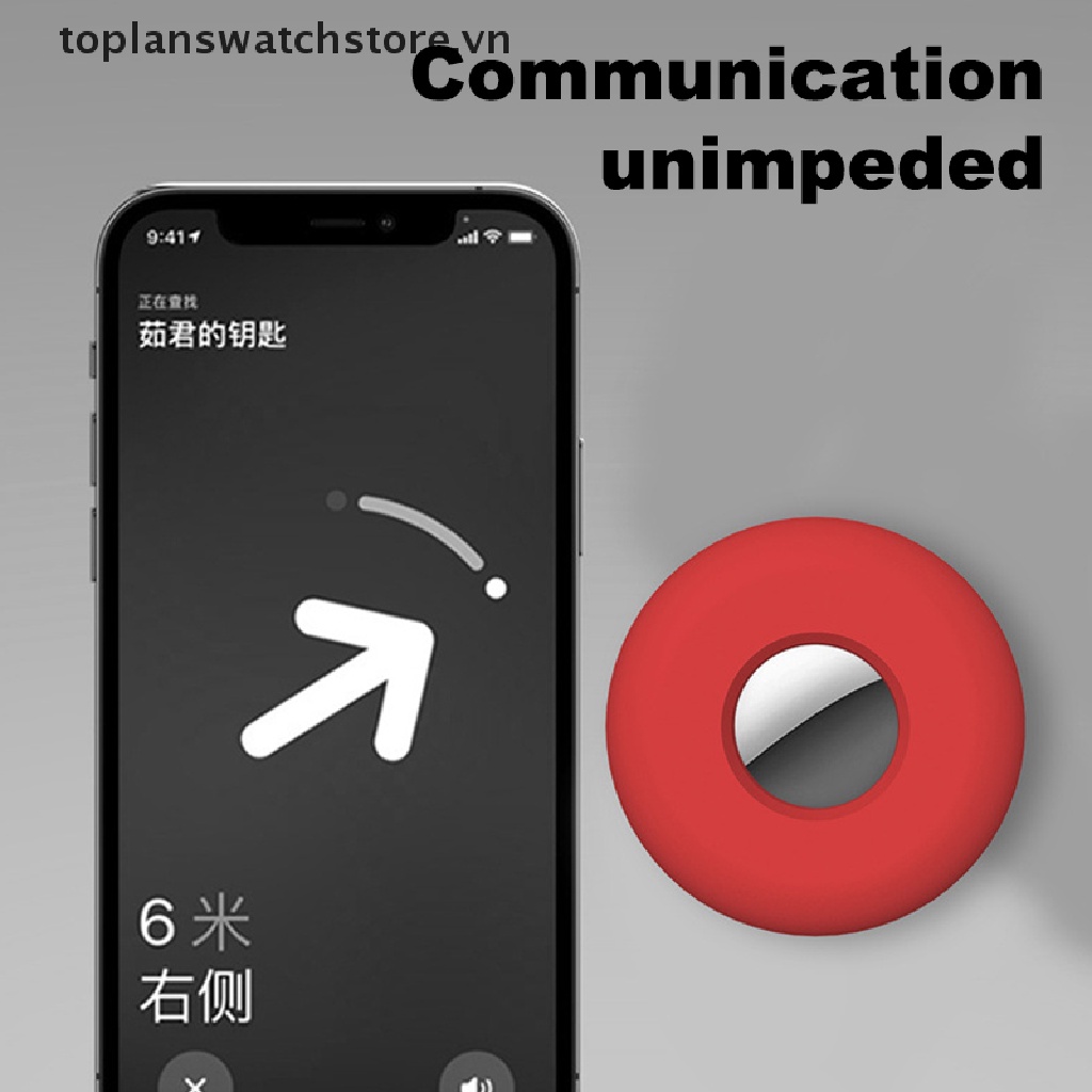 Kẹp Gắn Cổ Áo Chống Thất Lạc Bằng Silicon Cho Apple Chó Mèo