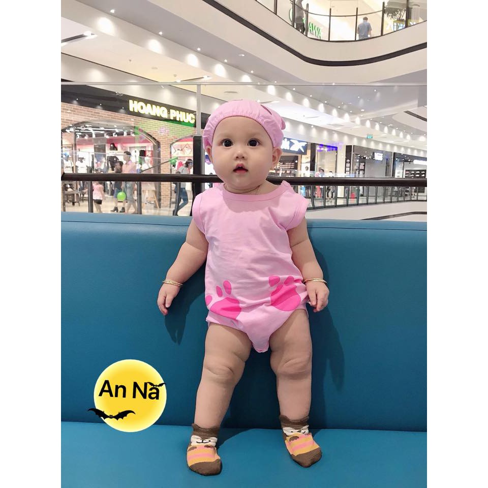 [ Mua 1 tặng 1]set bodysuit thú bé sơ sinh 3-16kg