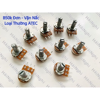 Biến trở volume vặn nấc-atec-b10k đơn- b50k đơn- b50k đôi