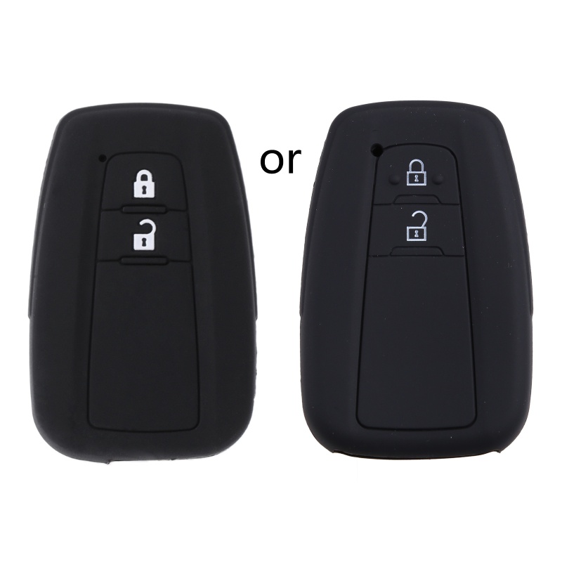 Vỏ Bọc Chìa Khóa Xe Hơi 2 Nút Bấm Bằng Silicon Cho CHR C-HR 2017 Priu 2017