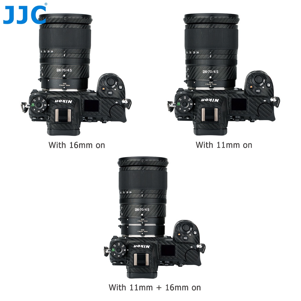Ống mở rộng chụp cận cảnh lấy nét tự động JJC cho máy ảnh Nikon Zfc/ Z50/ Z5/ Z6/ Z7/ Z6II/ Z7II/ Z9/