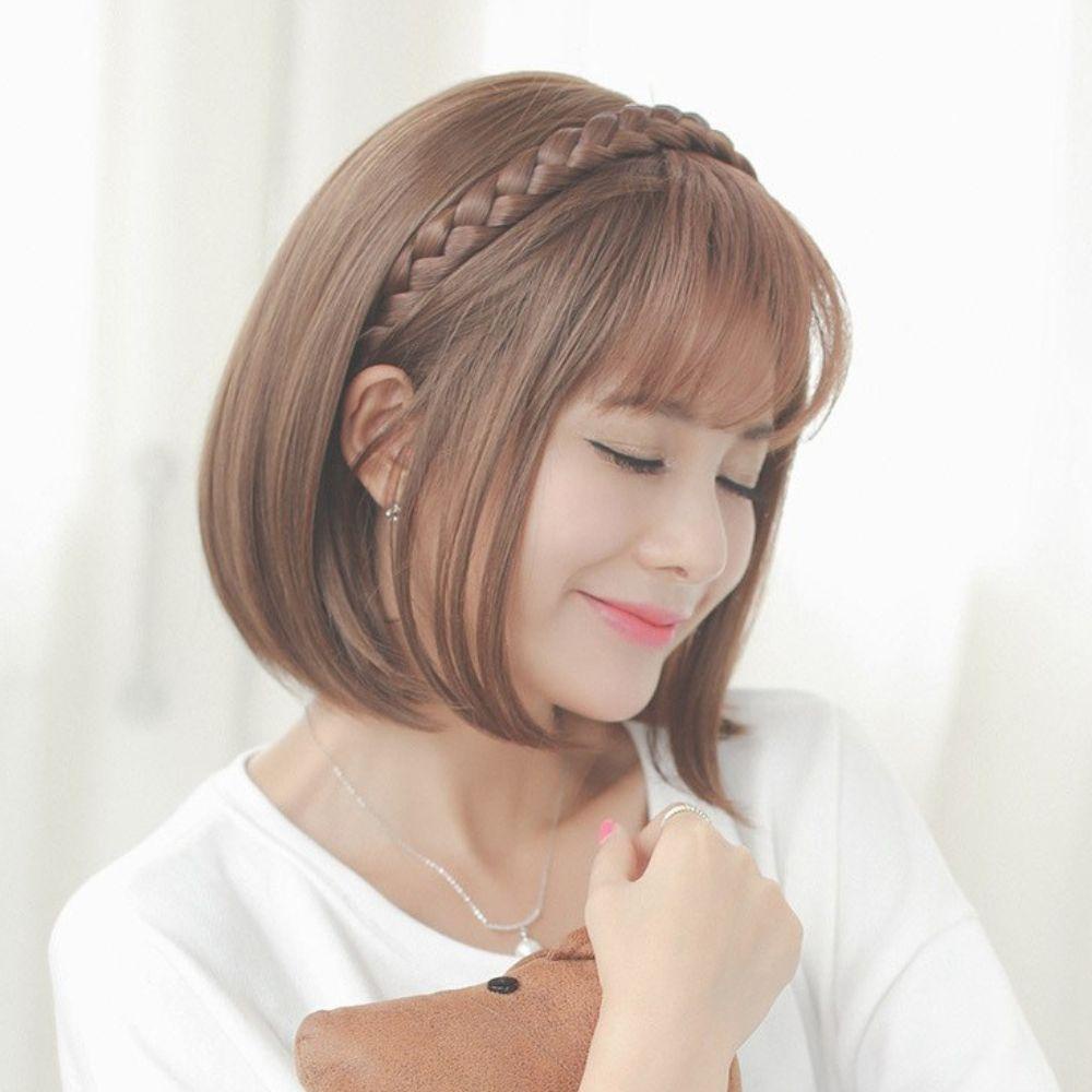 Tóc Mái Giả Bằng Sợi Tổng Hợp Tự Nhiên Dành Cho Nữ