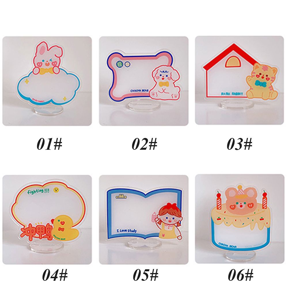 Bảng trắng viết ghi chú mini bằng acrylic trong suốt để bàn