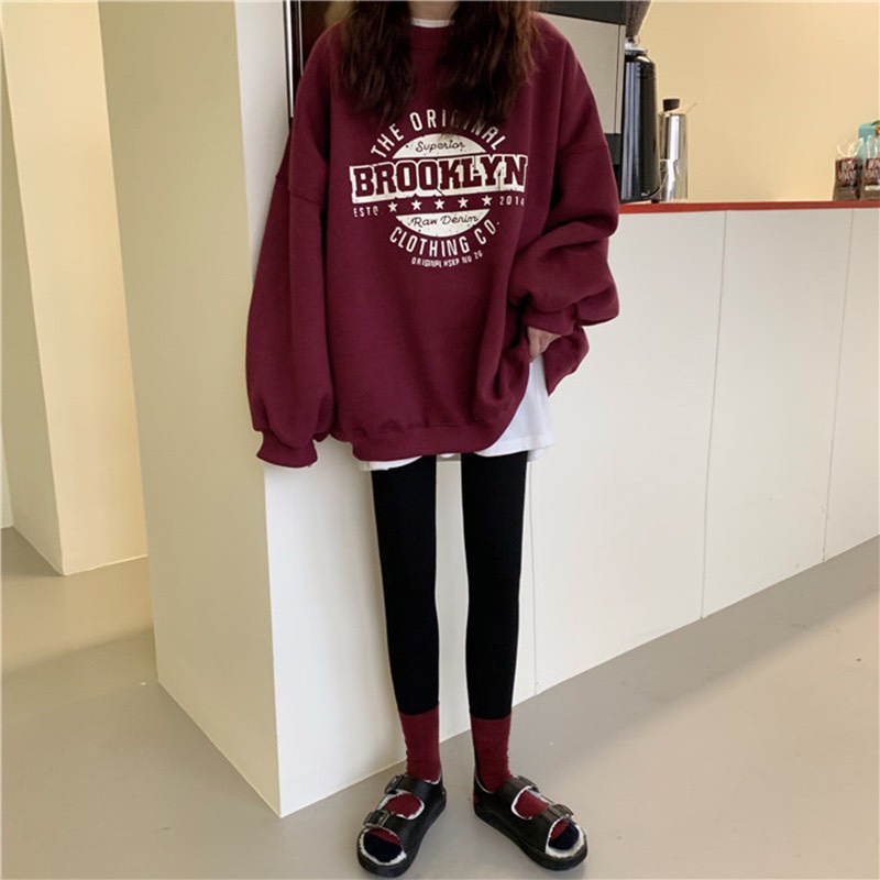 Áo nỉ Brooklyn phong cách Hàn Quốc