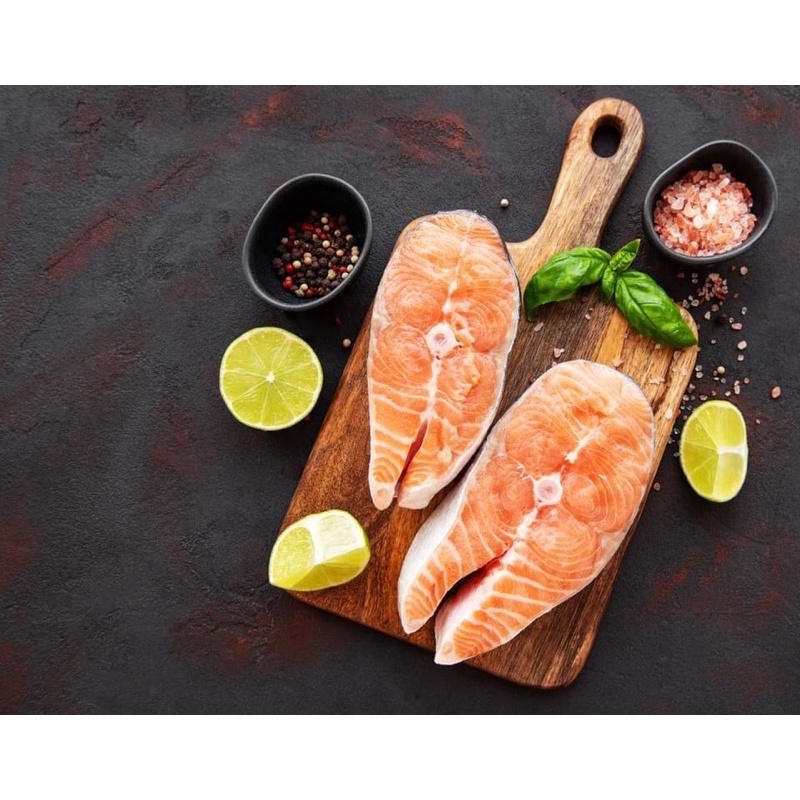 Cá Hồi Cắt Khúc 1Kg Tươi Ngon Hàng Nhập Khẩu Loại 1 - Cá Hồi Cắt Khúc Hút Chân Không