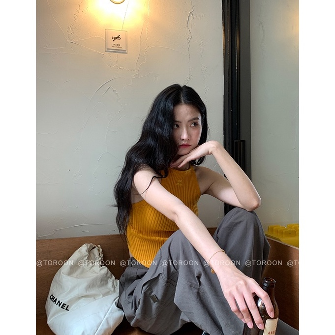 XIAO ZHAI NV Áo Không Tay Thiết Kế Mỏng Mùa Hè Hàng Mới Dành Cho Bạn Nữ