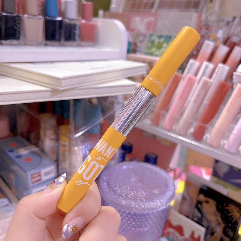 (HOẢ TỐC) Chì mày lâu trôi 2 đầu  kèm mascara chải mày chuyên nghiệp LEMONADE WANT IT