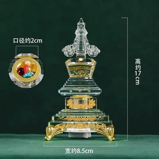 Tháp xá lợi pha lê đính đá ( có đèn led )
