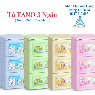 Tủ Nhựa Duy Tân TANO 3 Ngăn ( Có 4 và 5 Ngăn )