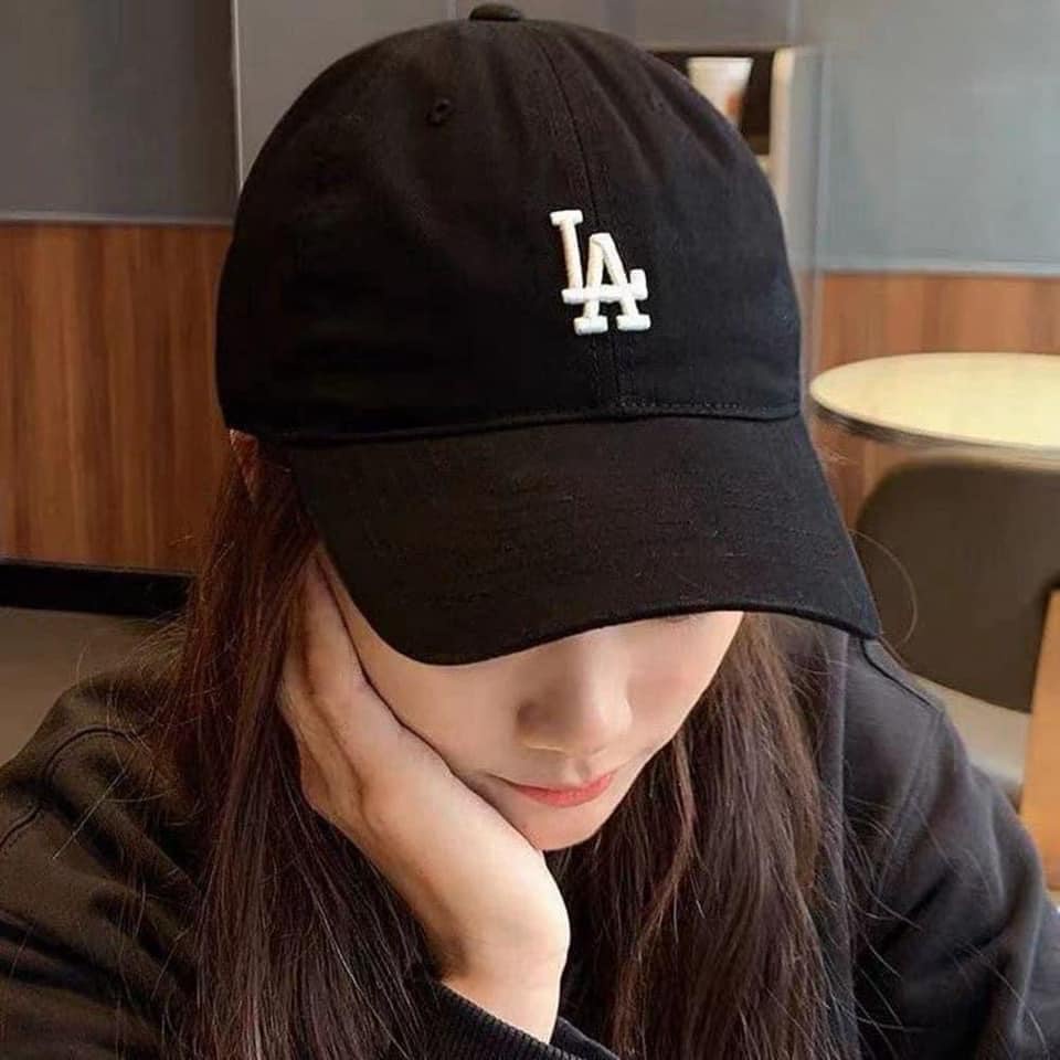 Mũ lưỡi trai LA thêu logo chất kaki dày dặn BIGOMALL - Mũ LA nam nữ unisex