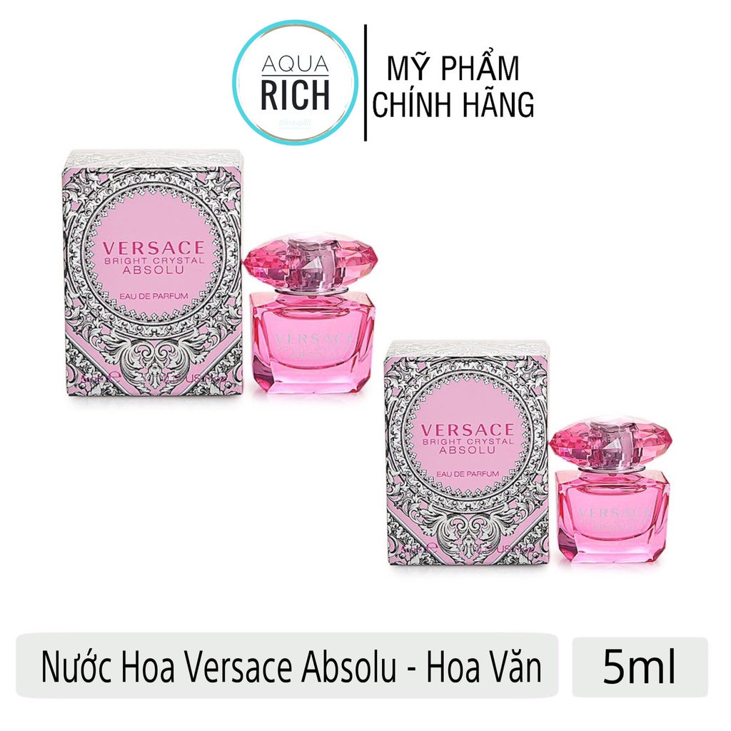Nước Hoa Mini Versace Bright Crystal Absolu EDP 5ML Hoa Văn