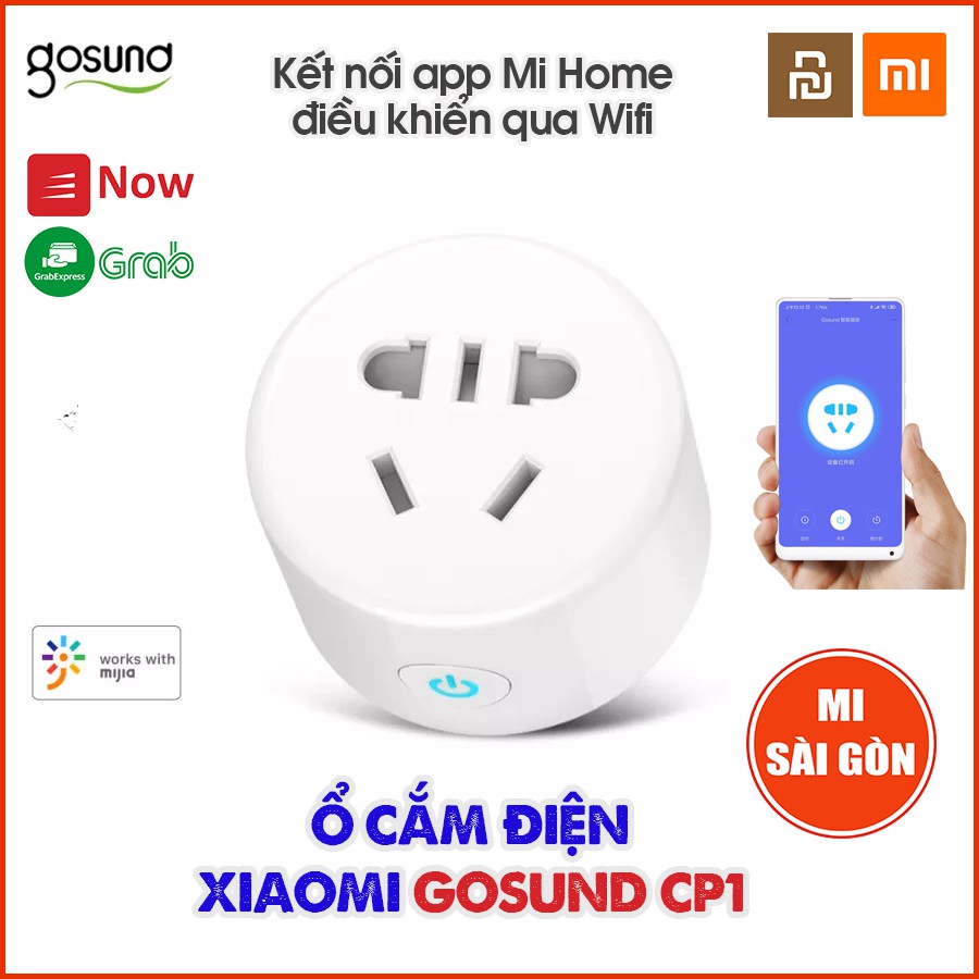 [Hỏa Tốc HCM] Ổ điện thông minh Xiaomi Gosund CP1 - Ổ cắm điên thông minh Xiaomi Gosund CP1