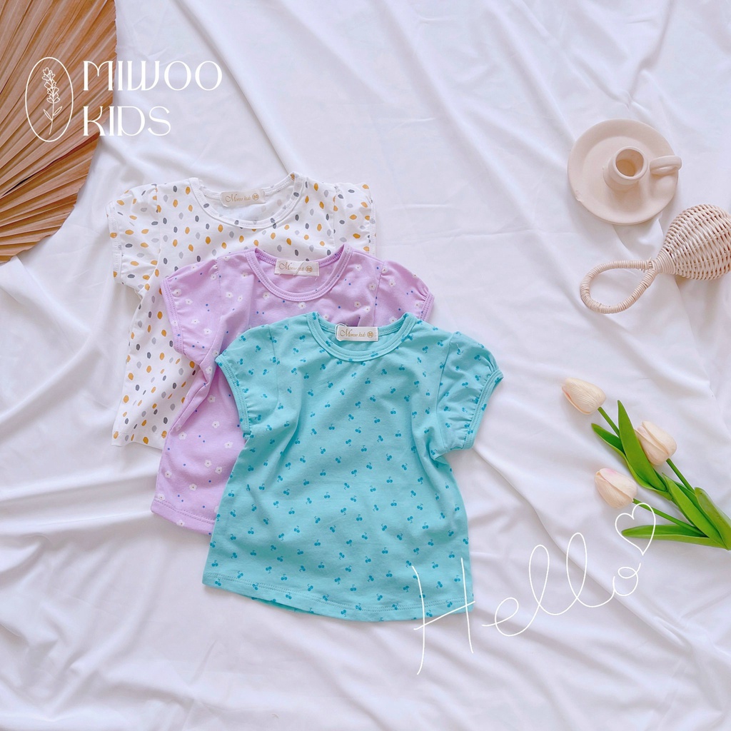 Bộ Cotton Thun Cao Cấp Bé Gái Quần Dài Đáng Yêu Chất Cotton Thun Mềm Mại, Thấm Hút Mồ Hôi Tốt - HM171